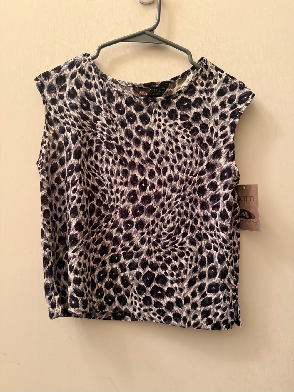Rare Women’s Top Nwt Gold Tomi Miyazaki F 9-13 Made In Kyoto Japan